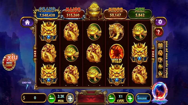 Giới thiệu sảnh trò chơi slot.